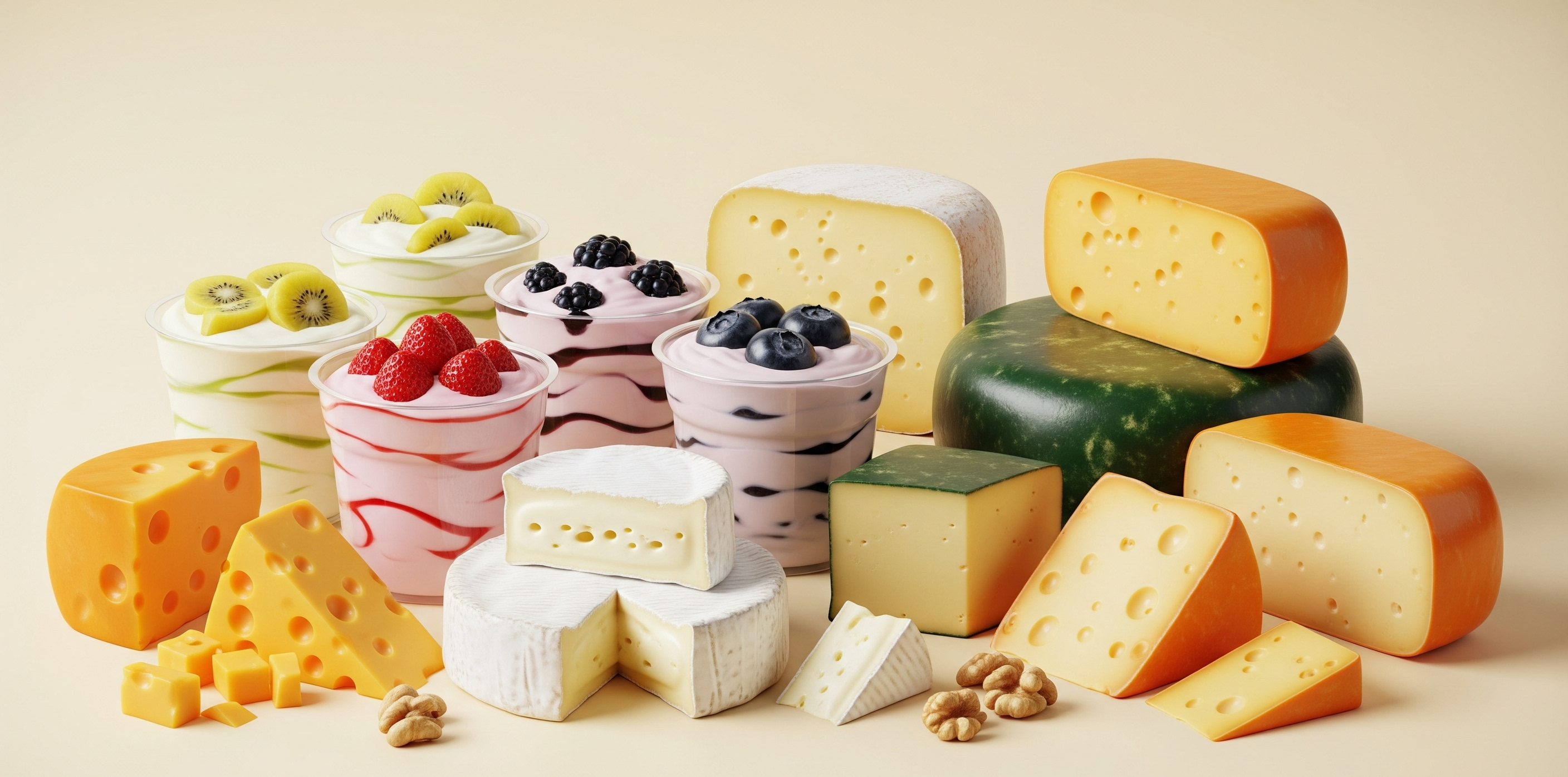 Dairy products and cheeses