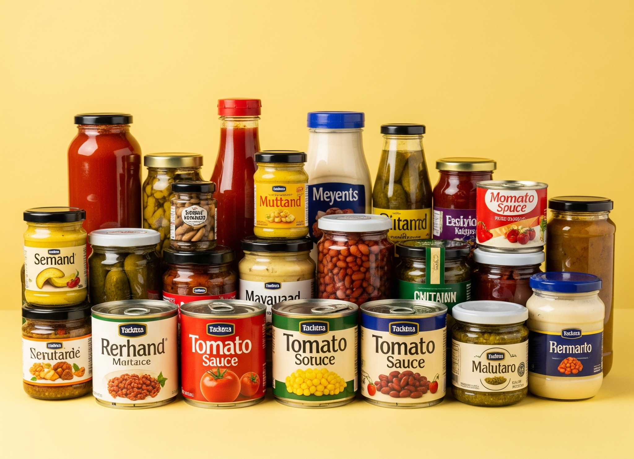 Canned foods, pickles, spreads