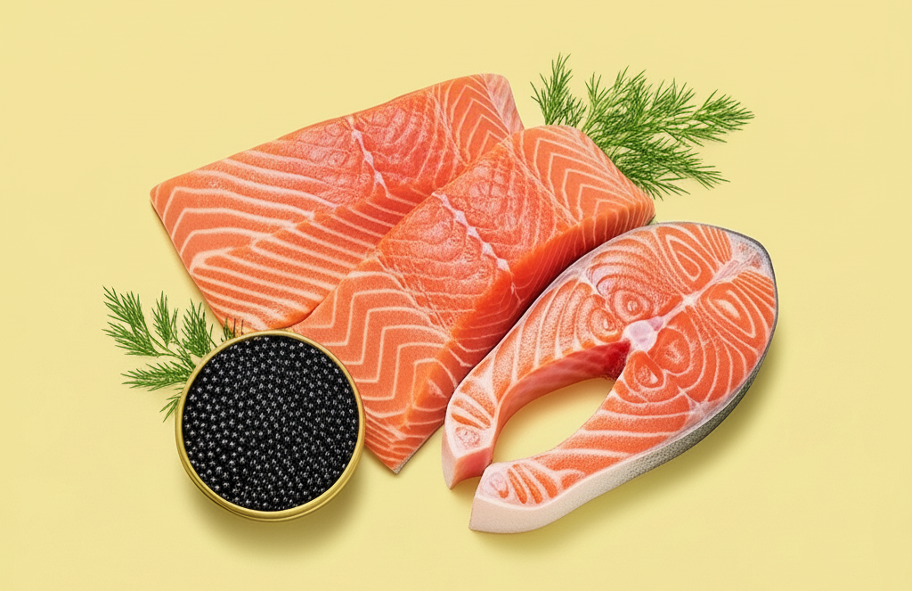 Fish and caviar