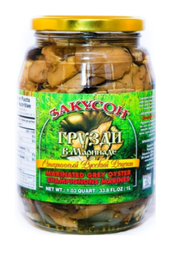 Mushrooms Gruzdi 1L