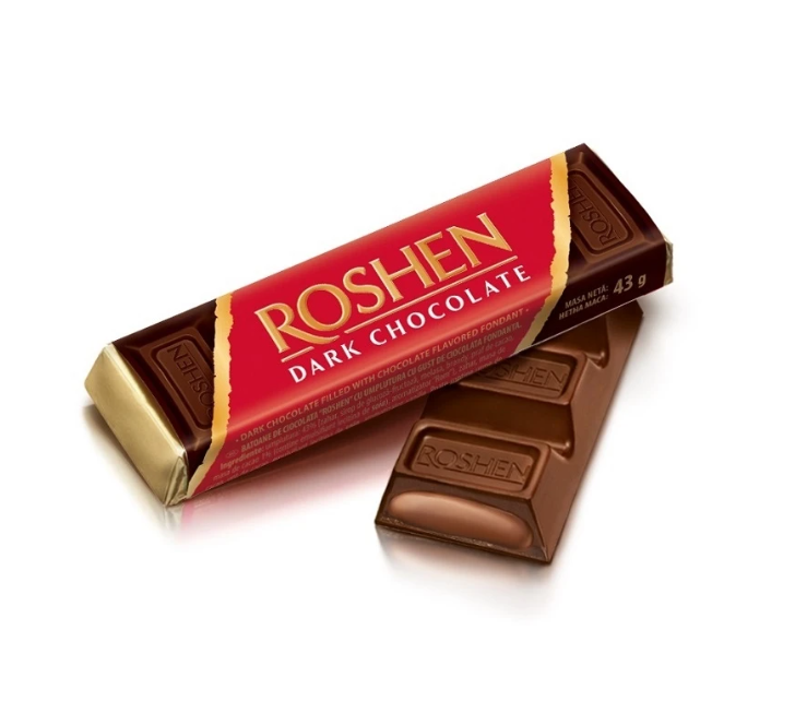 Batonchik with dark chocolate