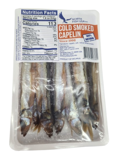 Cold smoked capelin 255g